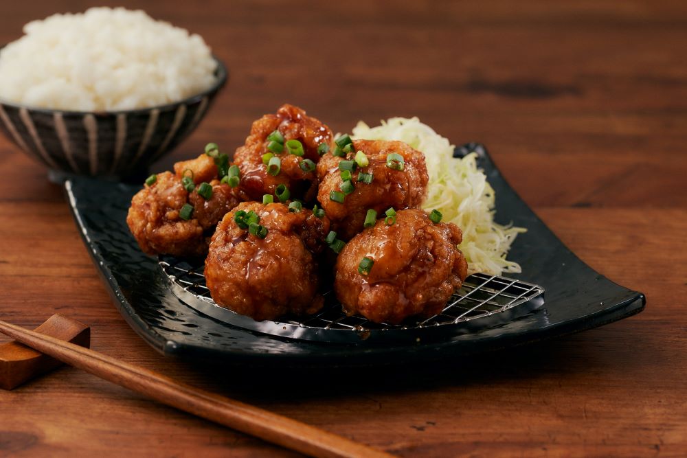 【ジューシーもも唐揚】油淋鶏定食（5個）